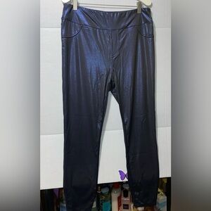 HALARA SOFTLYZERO FAUX LEATHER HIGH WAISTED LEGGINGS